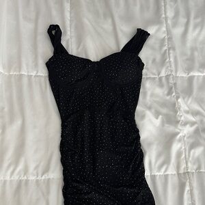 Windsor Black Studded Mini Dress
